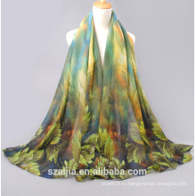 Шелковый шарф / платок пляжа способа silk напечатанный silk